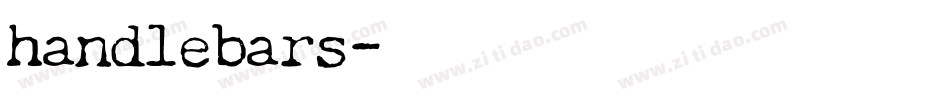 handlebars字体转换
