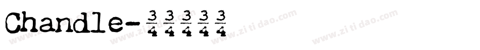 Chandle字体转换