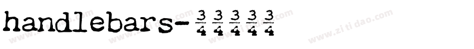 handlebars字体转换