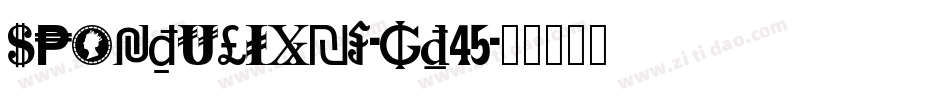 SpondulixNf-gD45字体转换