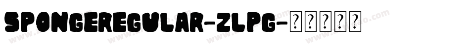 SpongeRegular-zlPG字体转换