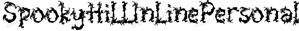 SpookyHillInlinePersonalUse-BWq5x字体转换 SpookyHillInlinePersonalUse-BWq5x字体转换