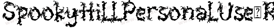 SpookyHillPersonalUse-RpAyW字体转换