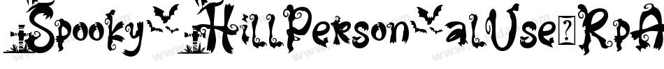 SpookyHillPersonalUse-RpAyW字体转换