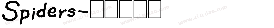 Spiders字体转换
