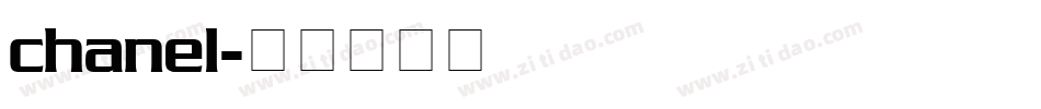 chanel字体转换