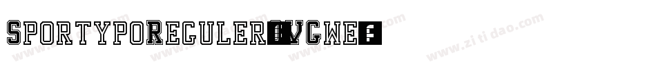 SportypoReguler-OVGwe字体转换