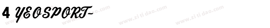 4YEOSPORT字体转换