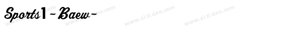 Sports1-Baew字体转换