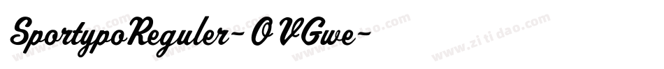 SportypoReguler-OVGwe字体转换