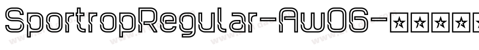 SportropRegular-AwO6字体转换