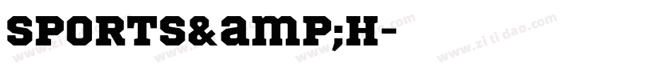 SPORTS&H字体转换