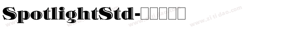 SpotlightStd字体转换