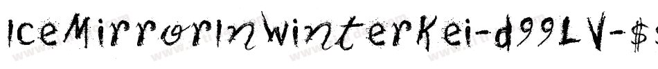 IceMirrorInWinterKei-d99LV字体转换