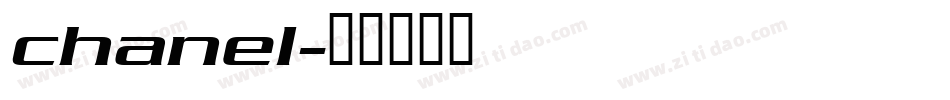 chanel字体转换