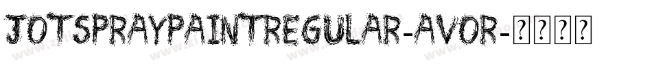 JotSprayPaintRegular-avOR字体转换