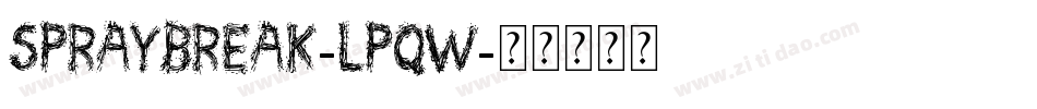 SprayBreak-LPqW字体转换