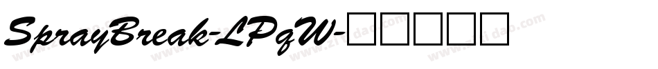 SprayBreak-LPqW字体转换