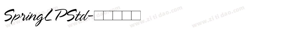 SpringLPStd字体转换