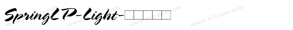 SpringLP-Light字体转换