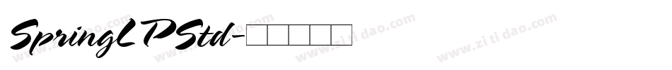 SpringLPStd字体转换