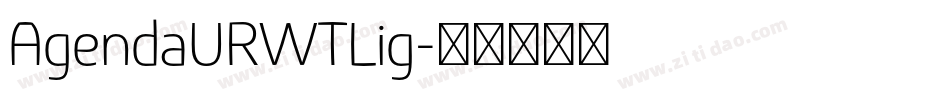 AgendaURWTLig字体转换