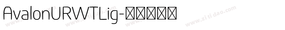 AvalonURWTLig字体转换