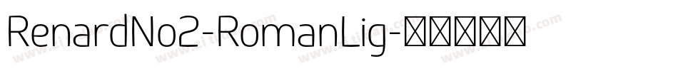 RenardNo2-RomanLig字体转换