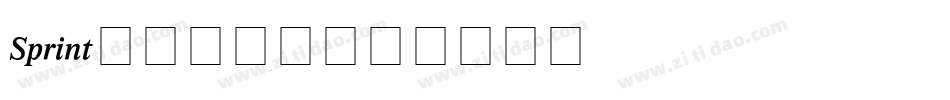 SPRINT字体转换