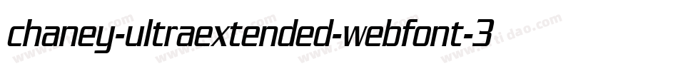chaney-ultraextended-webfont-3字体转换