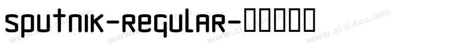 Sputnik-Regular字体转换