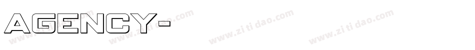 Agency字体转换