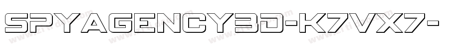SpyAgency3D-K7Vx7字体转换