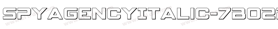 SpyAgencyItalic-7BO2P字体转换