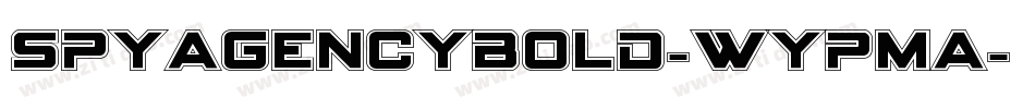 SpyAgencyBold-WypMA字体转换