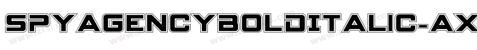 SpyAgencyBoldItalic-axYX5字体转换