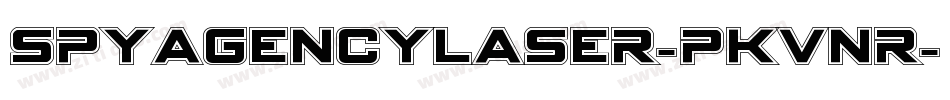 SpyAgencyLaser-PKVnr字体转换