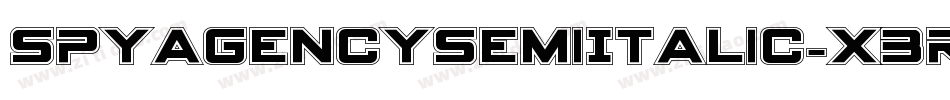 SpyAgencySemiItalic-x3Rr5字体转换
