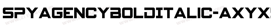 SpyAgencyBoldItalic-axYX5字体转换