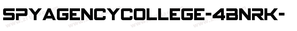 SpyAgencyCollege-4BnrK字体转换