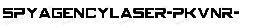 SpyAgencyLaser-PKVnr字体转换
