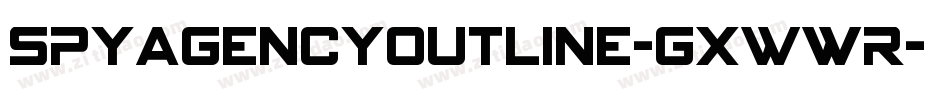 SpyAgencyOutline-gxwWR字体转换