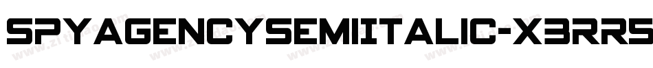 SpyAgencySemiItalic-x3Rr5字体转换