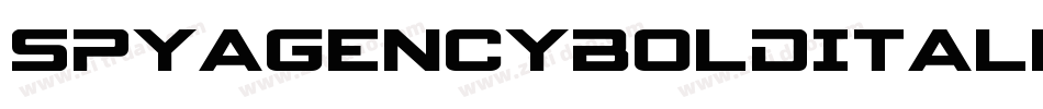 SpyAgencyBoldItalic-axYX5字体转换