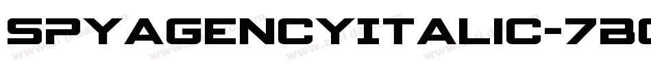 SpyAgencyItalic-7BO2P字体转换