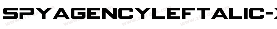 SpyAgencyLeftalic-X3GKd字体转换