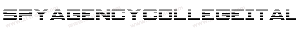 SpyAgencyCollegeItalic-0WvRz字体转换