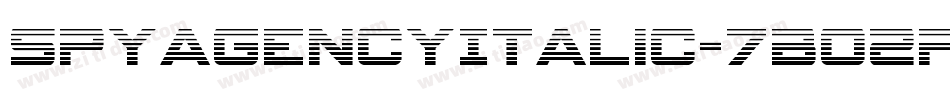 SpyAgencyItalic-7BO2P字体转换