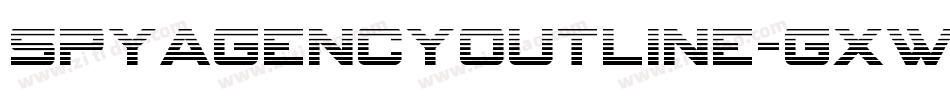 SpyAgencyOutline-gxwWR字体转换