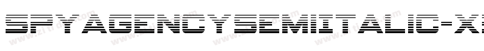 SpyAgencySemiItalic-x3Rr5字体转换